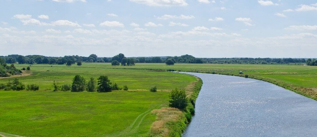 Blick über die Mulde in Sachsen